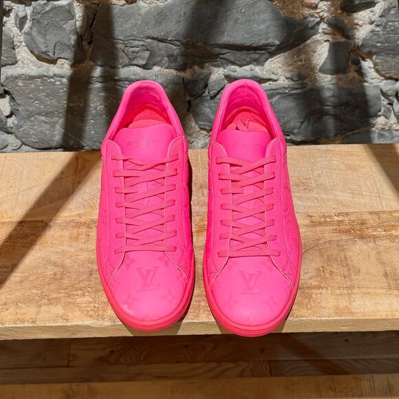 Louis Vuitton Hot Pink Monogram Luxembourg Low-top Sneakers - Picture 4 of 16